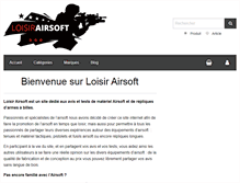 Tablet Screenshot of loisirairsoft.com